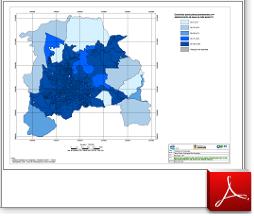 Mapa Domicílios Particulares Permanentes com Abastecimento de Água na Rede Geral