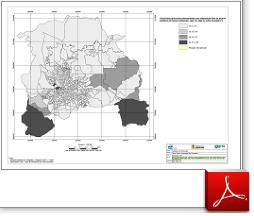 Mapa dos Domicílios Particulares Permanentes com Disposição Final do Esgoto Sanitário em Fossa Rudimentar